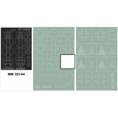 1/32 Bf-109G-6 Paint Mask for Revell #04665 kit (Canopy Masks + Insignia Masks)
