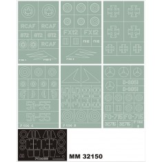 1/32 Lockheed F-104G/S Starfighter Paint Mask for Italeri 2502 (Insignia&Canopy Masks)