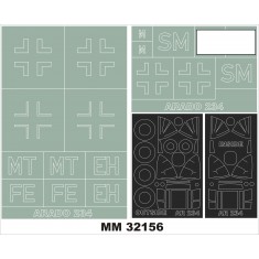 1/32 Ar-234B-2/B-2N Paint Mask for FLY #32008 kit (Canopy Masks + Insignia Masks)