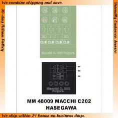 1/48 Macchi C.202 Paint Mask for Hasegawa kit (Canopy Masks + Insignia Masks)