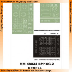 1/48 Messerschmitt Me 110G-2 Paint Mask for Revell kit (Canopy Masks + Insignia Masks)