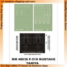 1/48 North American P-51D Mustang Paint Mask for Tamiya kit (Canopy Masks+Insignia Masks)
