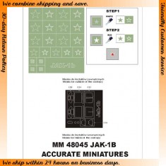 1/48 Jakowlew Jak-1 Paint Mask for Accurate Miniatures kit (Canopy Masks + Insignia Masks)