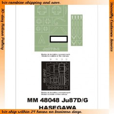 1/48 Junkers Ju-87G-2 Stuka Paint Mask for Hasegawa kit (Canopy Masks + Insignia Masks)