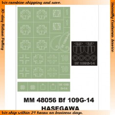 1/48 Messerschmitt Bf 109G-14 Paint Mask for Hasegawa kit (Canopy Masks + Insignia Masks)