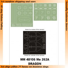 1/48 Messerschmitt Me-262A Paint Mask for Dragon kit (Canopy Masks + Insignia Masks)