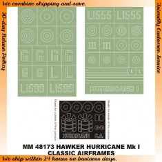 1/48 Hawker Hurricane Mk.I Paint Mask for Classic Airframes kit (Canopy Masks + Insignia M
