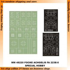 1/48 Focke-Achgelis FA 223E-0 Paint Mask for Special Hobby kit (Canopy Mask+Insignia Mask)