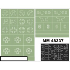1/48 Messerschmitt Bf 109E Paint Mask for Airfix kit (Canopy Masks + Insignia Masks)