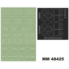 1/48 Grumman AF-2W Guardian Paint Mask for Special Hobby #48158 kit (Canopy+Insignia Mask)