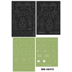 1/48 He 111H-6 Paint Masks for ICM kit #48262 (2 canopy & 2 insignia)