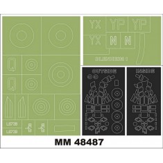 1/48 Blenheim I Paint Masks for Airfix Kit #09186 (Canopy + Insignia Masks)