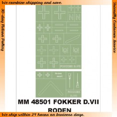 1/48 Fokker D.VII Paint Mask for Roden kit (2 Insignia Masks)