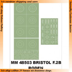 1/48 Bristol F.2b Fighter Paint Mask for Roden kit (2 Insignia Masks)