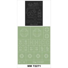 1/72 Heinkel He-111P Paint Mask for Airfix kit (Canopy Masks + Insignia Masks)