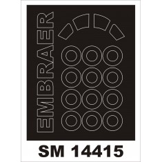 1/144 Embraer 195 Paint Mask for Revell kit