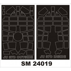 1/24 Ju-87D/G Paint Mask for Trumpeter kits (outside-inside)