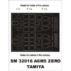 1/32 A6M5 Zero Paint Mask for Tamiya kit (outside-inside)