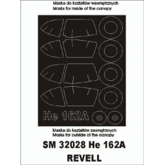 1/32 Heinkel He-162 Paint Mask for Revell kit (outside-inside)