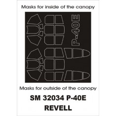 1/32 P-40E Paint Mask for Revell kit (outside-inside)