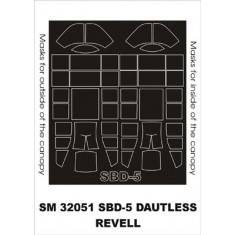 1/32 SBD-4/5 Dauntless Paint Mask for Revell kit (outside-inside)