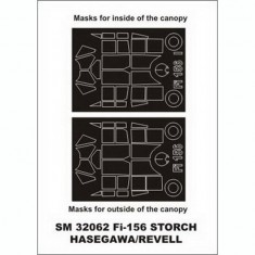 1/32 Fieseler Fi-165 Storch Paint Mask for Hasegawa/Revell kit (outside-inside)