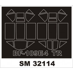 1/32 Messerschmitt Bf-109E4 Paint Mask for Trumpeter kit (outside-inside)