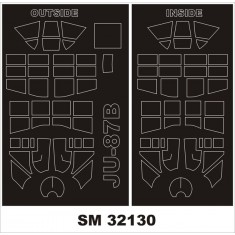 1/32 Junkers Ju 87B-2 Stuka Paint Mask for Trumpeter kit (outside-inside)