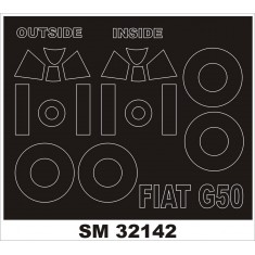 1/32 Fiat G.50 Paint Mask for Special Hobby kit (outside-inside)
