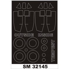 1/32 Hawker Tempest Paint Mask for PCM kit (outside-inside)