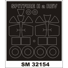 1/32 Supermarine Spitfire Mk.II Paint Mask for Revell kit (outside-inside)
