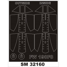 1/32 Focke-Wulf Fw 190F8 Paint Mask for Revell kit (outside-inside)