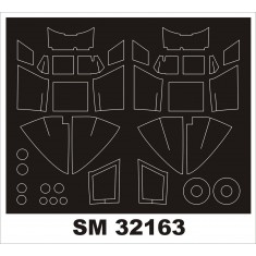 1/32 Mosquito Mk.VI Paint Mask for Tamiya kit (outside-inside)