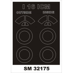 1/32 I-16 Paint Mask for ICM Models (Outside, Inside)