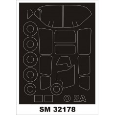 1/32 O-2A Skymaster Paint Masks for Roden kits (outside)