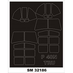 1/32 P-40N Paint Mask for Trumpeter kits (outside, inside)