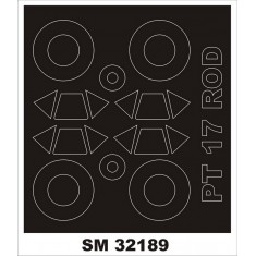 1/32 Boeing PT-17 Stearman Paint Masking for Roden kits (outside-inside)