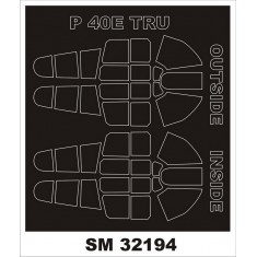 1/32 Curtiss P-40E Warhawk Paint Masking for Trumpeter kits (outside-inside)