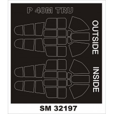 1/32 Curtiss P-40M Warhawk Paint Masking for Trumpeter kit