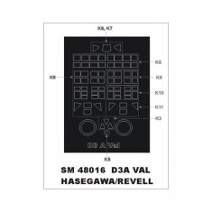1/48 D3A Val Paint Mask for Hasegawa kit (outside)