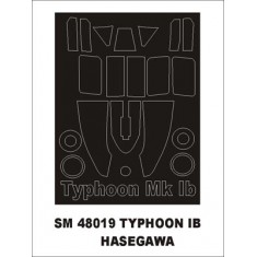1/48 Typhoon IB Paint Mask for Hasegawa kit (outside)