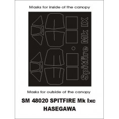 1/48 Spitfire Mk.IXc Paint Mask for Hasegawa kit (outside-inside)
