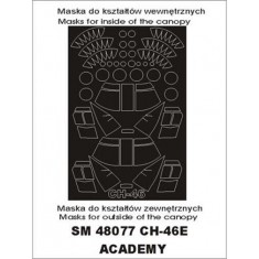 1/48 CH 46 Paint Mask for Academy kit (outside-inside)