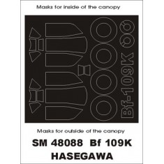 1/48 Messerschmitt Bf-109K Paint Mask for Hasegawa kit (outside-inside)