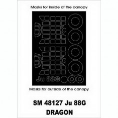 1/48 Ju-88G Paint Mask for Dragon kit (outside-inside)