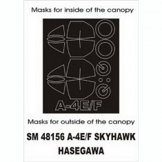 1/48 A-4E/F Skyhawk Paint Mask for Hasegawa kit (outside-inside)