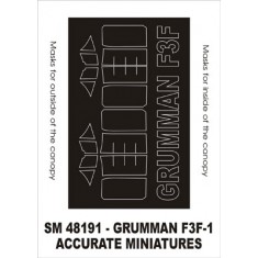 1/48 Grumman F3F1 Paint Mask for Accurate Miniatures kit (outside-inside)