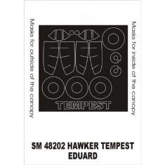 1/48 Hawker Tempest Paint Mask for Eduard kit (outside-inside)
