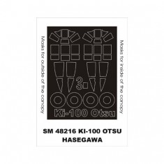 1/48 Ki-100 Otsu Paint Mask for Hasegawa kit (outside-inside)