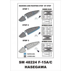 1/48 F-15A/C Paint Mask for Hasegawa kit (outside-inside)